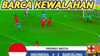 Cek Fakta: Timnas Indonesia U-17 Menang 4-2 Lawan Barcelona, Blaugrana Kewalahan