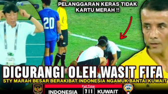 Cek Fakta: Tercipta 7 Gol dan 4 Kartu Kuning Saat Dicurangi Wasit FIFA, Timnas Indonesia Ngamuk Bantai Kuwait