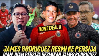 CEK FAKTA: Jelang Hadapi Persebaya, James Rodriguez Diresmikan Persija Jakarta, Benarkah?