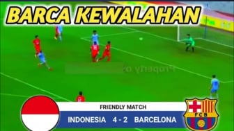 Cek Fakta: Timnas Indonesia U-17 vs Barcelona 4-2 Friendly Match 2023, Barca Kewalahan?