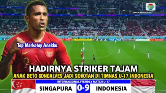 Cek Fakta: Publik Terkejut! Timnas Indonesia U-17 Mengamuk Tadi Malam, Anak Beto Goncalves Kesurupan Christiano Ronaldo?