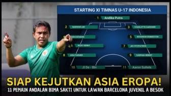 Cek Fakta: Siap Kejutkan Eropa! Inilah 11 Pemain Timnas Indonesia U-17 Pilihan Bima Sakti untuk Lawan Barcelona