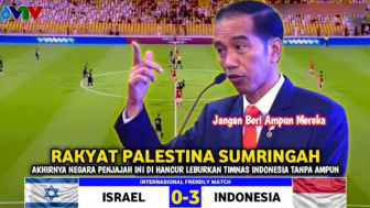 Cek Fakta: Presiden Dukung Penuh, Timnas Indonesia Semakin Ganas, Kalahkan Israel 3-0?