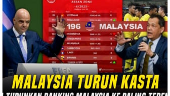 Cek Fakta: Tak Cuma Disanksi dan Didenda! FIFA Juga Turunkan Ranking Timnas Malaysia