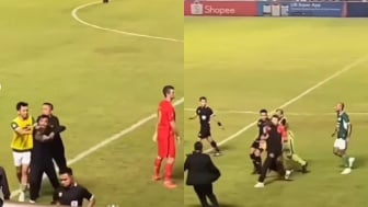 Viral Video Oknum Suporter Kejar Wasit di Laga PSS Sleman vs Persija Jakarta, Tak Kapok Kanjuruhan?