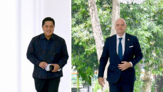 Cek Fakta: FIFA Kunjungi Jakarta International Stadium (JIS) Sore Ini, Erick Thohir Kena Skak soal Rumput