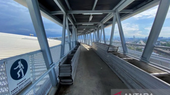 Unik! Sensasi Jogging dari Ketinggian 72 Meter di Sky View Deck Jakarta International Stadium, Begini Potretnya