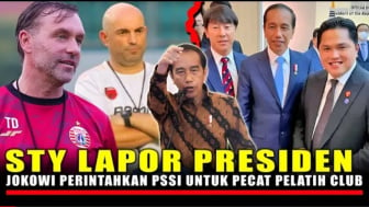 CEK FAKTA: Presiden Jokowi Perintahkan Ketum PSSI Erick Thohir Pecat Pelatih Asing Yang Tak Mau Lepas Pemain ke Timnas