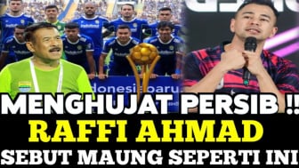 Cek Fakta: Menghujat Persib! Raffi Ahmad Sebut Maung Bandung Seperti Ini