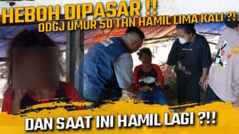 Heboh! ODGJ Usia 50 Tahun di Pasar Hamil Lima Kali