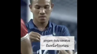 Mengocok Perut! Tingkah Lucu Pemain Thailand Ketika Menerima Secarik Kertas di Piala AFF U-23 Viral, Dibuat Parodi Oleh Warganet