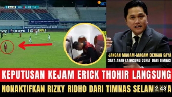 Cek Fakta: Keputusan Kejam! Erick Thohir Non-Aktifkan Rizky Ridho Sebagai Pemain Timnas Indonesia Selamanya, Benarkah?