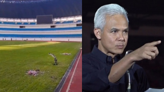 Kondisi Terkini Stadion Jatidiri Usai Dipakai Kegiatan Ganjar Pranowo, Panser Biru Tuntut Tanggung Jawab