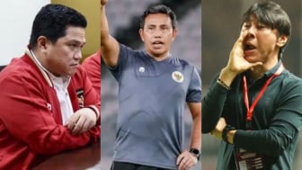 Dear Netizen yang Nyinyiri Bima Sakti, Ini Komentar Erick Thohir-Shin Tae yong soal Performa Timnas U17 vs Korsel