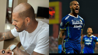 Tampil Beda, Bomber Persib Bandung David da Silva Sampai Dikomen Top Skor Liga 1