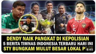 CEK FAKTA: Dendy Sulistyawan Naik Pangkat di Kepolisian Usai Bawa Timnas Indonesia Unggul Atas Turkmenistan, Benarkah?