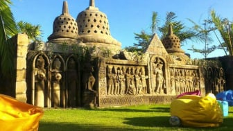 Tak Banyak yang Tahu, Ada Candi Borobudur di Tengah Pusat Kota Denpasar, Hanya 5 Menit dari Pantai Sanur