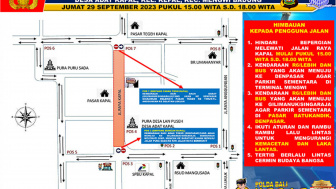 Perang Ketupat, Jalan Raya Kapal Ditutup Dua Arah, Begini Pengalihan Arus Lalin