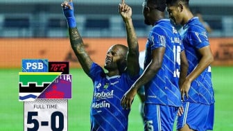 Ngeri! Persib Bandung Makin Sakti Usai Bantai Persita Tangerang dengan Skor Telak 5-0