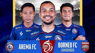 Gratis Link Live Streaming Duel Arema FC vs Borneo FC Samarinda Malam Ini!