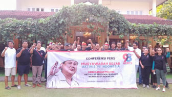 Aktivis 98 Deklarasi Prabowo Subianto jadi Capres 2024