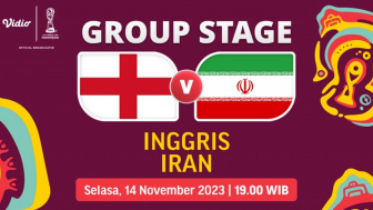 Link Live Streaming Timnas Inggris vs Iran di Piala Dunia U-17 2023 Malam Ini