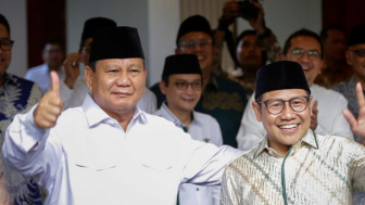 Diteriaki AMIN, Prabowo Subianto: Saya Setuju dengan Cak Imin