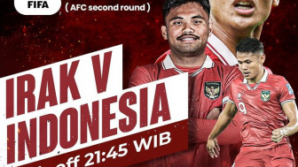 Link Live Streaming Timnas Indonesia vs Irak di Stadion International Basra Kualifikasi Piala Dunia 2026