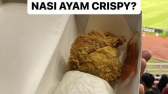 Viral Harga Mahal Nasi Ayam Krispy Piala Dunia U-17 2023 di Stadion Bung Tomo