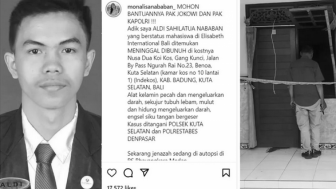 Diduga Pembunuhan, Ini Klarifikasi Polresta Denpasar Atas Meninggalnya Mahasiswa Asal Medan di Nusa Dua