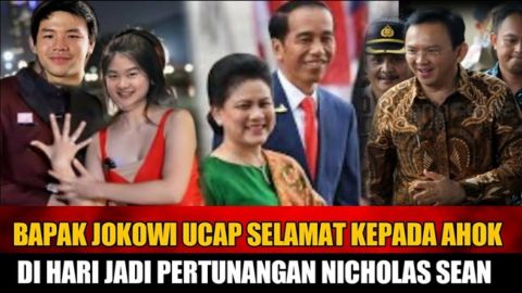 CEK FAKTA: Presiden Jokowi Ucapkan Selamat kepada Ahok di Hari Jadi Pertunangan Nicholas Sean dan Felicia Tissue?