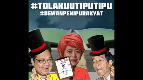 Viral, Unggah Video Puan Maharani Jadi Pesulap Merah, BEM FISIP UB Tolak UU Cipta Kerja: Lawan!