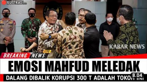CEK FAKTA: Mahfud MD Ngamuk, Dalang Korupsi Rp300 Triliun Adalah Kaki Tangan Jokowi?