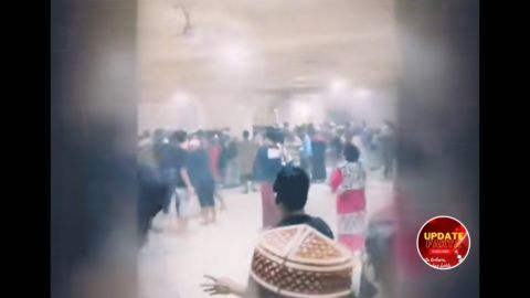 Tragis! Kubah Masjid Ittifaqul Jamaah Roboh Timpa Jamaah Salat Tarawih di Kota Makassar