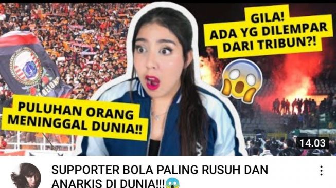 Youtuber Nessie Judge Disorot, Sebut Jak Mania Salah Satu Suporter Paling Rusuh di Dunia