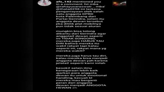 Oknum Dewan Gerindra Jotos Wanita, Keponakan Prabowo Langsung Naik Pitam "Pecat & Pidana!"