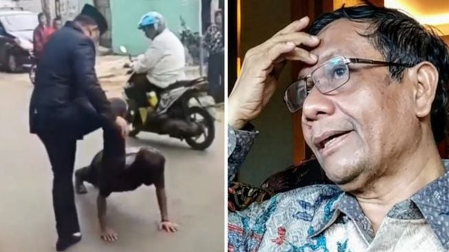 Viral Wakil Ketua DPRD dari Golkar Emosi dan Injak Sopir Truk, Mahfud MD: Tidak Boleh!