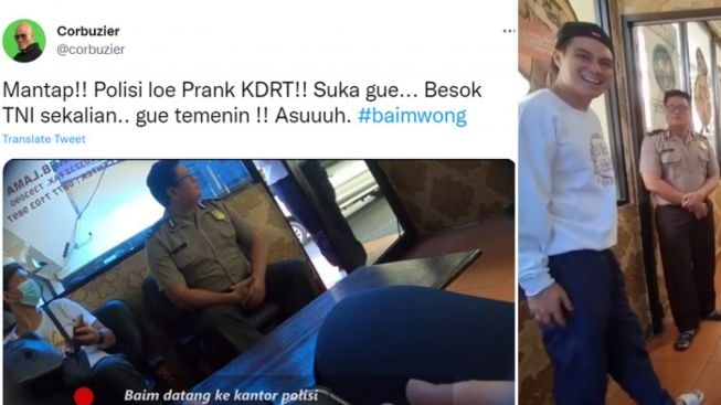 Deddy Corbuzier Bilang Asuuuh, Baim Wong Hapus Video Prank Polisi KDRT Paula, Cuma Berumur 14 Jam