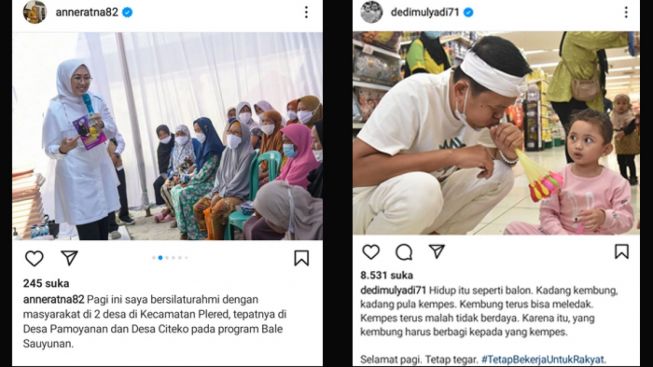 Besok Sidang Cerai, Ambu Anne dan Kang Dedi Adu Foto di Instagram, Siapa Lebih Menyentuh?