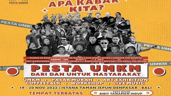 Ini Jadwal Manggung Tony Q Rastafara dan Joni Agung di Pesta UMKM "Apa Kabar Kita"