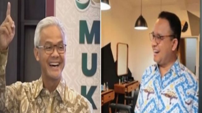 "Mr. White Hair" Ganjar Pranowo Selalu di Depan, Anies Baswedan Cerita Rutin Cukur