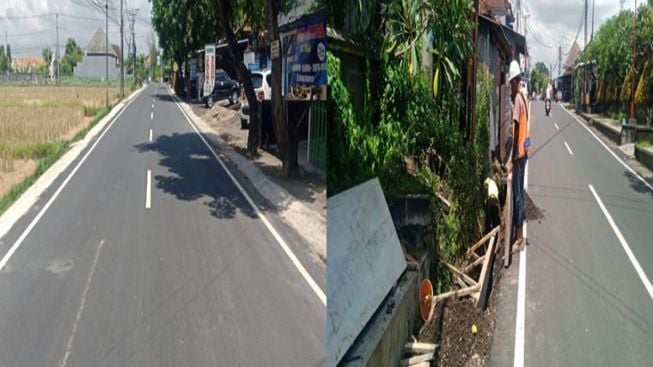 Gerak Cepat, Kontraktor Jalan Sedap Malam Langsung Lakukan Perbaikan