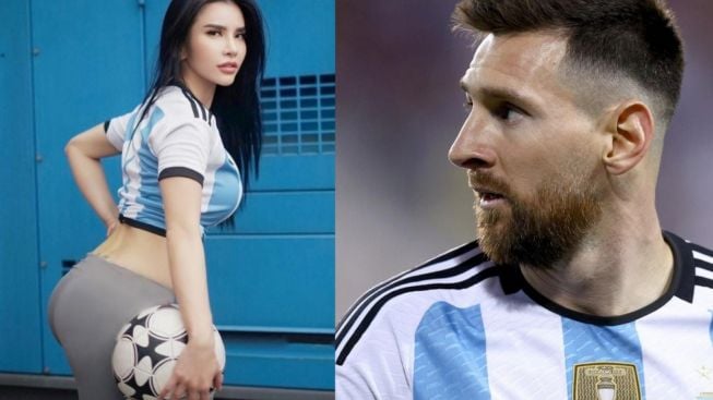 Maria Vania Bikin Gerah, Lionel Messi dkk Harus Tampil Bergairah! Netizen Tantang Lepas Jersey Jika....