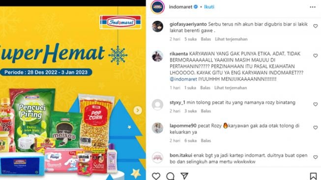 Netizen Geram! Indomaret Dituding Lindungi Rozy Si Menantu Selingkuh dengan Mertua