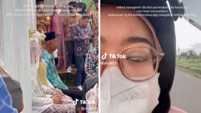 Viral Cewek Purwakarta Naik Motor ke Bandung Pergoki Pacar Menikah dengan Cewek Lain