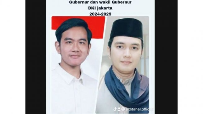 Impian Aldi Taher, Bersama Gibran Jadi Gubernur dan Wakil Gubernur Jakarta; Calon Kuat, Pasti Jakarta Gak Macet dan Banjir Lagi