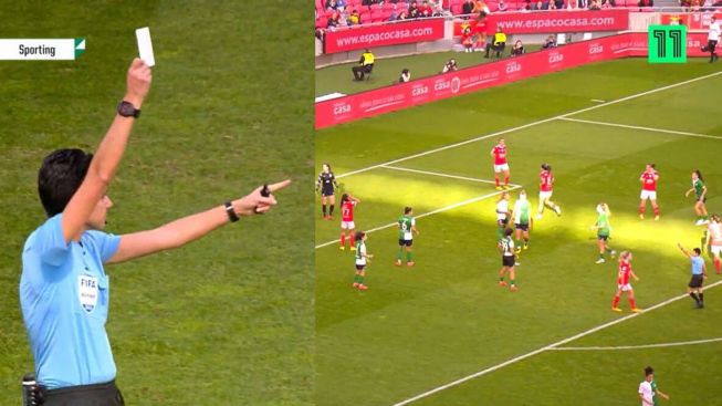 Kali Pertama dalam Sejarah, Wasit Acungkan Kartu Putih di Laga Benfica Vs Sporting Lisbon, Liga Inggris Ikut Terapkan?