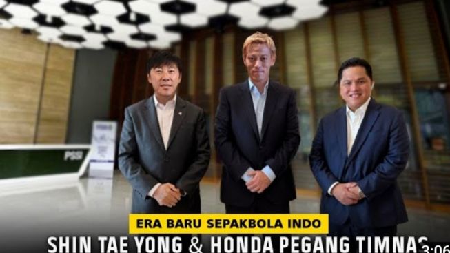 CEK FAKTA: Keisuke Honda Dampingi Shin Tae yong Latih Timnas Indonesia?