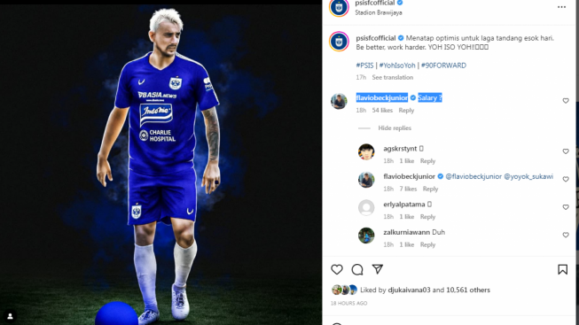 Ini Alasan Bos PSIS Yoyok Sukawi Tak Pecat Flavio Beck Junior, Kini Terang-terangan Minta Gaji