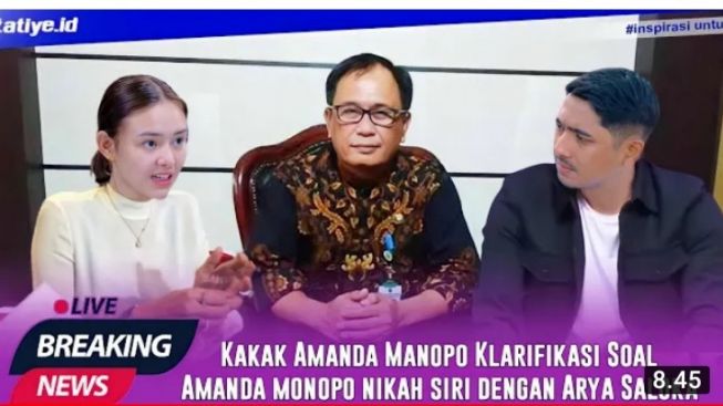 Cek Fakta: Viral di TikTok! Klarifikasi Pihak KUA Membenarkan Pernikahan Arya Saloka dan Amanda Manopo?